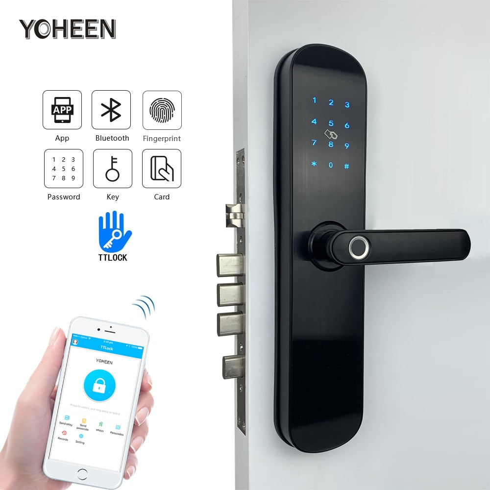 best electronic door lock with biometric fingerprint supported