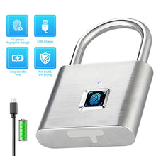 Load image into Gallery viewer, Fingerprint digital door lock-Rechargeable and USB supporter keyless