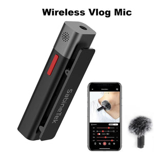SABINETEK SmartMike+ Wireless Bluetooth Vlog Radio Microphone