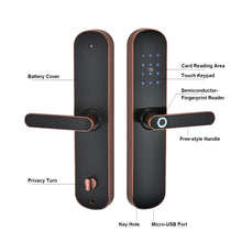 Load image into Gallery viewer, best electronic door lock with biometric fingerprint supported