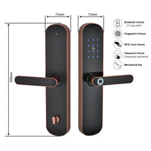 Load image into Gallery viewer, best electronic door lock with biometric fingerprint supported