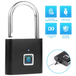 Fingerprint digital door lock-Rechargeable and USB supporter keyless