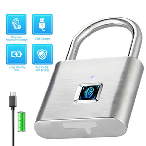 Fingerprint digital door lock-Rechargeable and USB supporter keyless