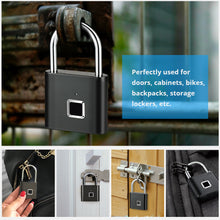 Load image into Gallery viewer, Fingerprint digital door lock-Rechargeable and USB supporter keyless