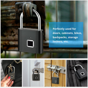 Fingerprint digital door lock-Rechargeable and USB supporter keyless